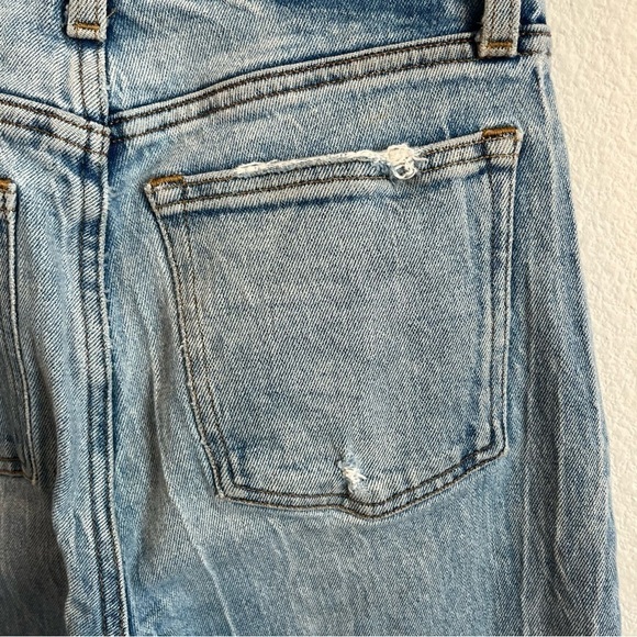 Abercrombie and Fitch curve love high rise mom jeans size 26 light distressing - Picture 12 of 14